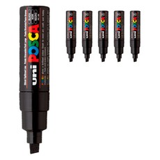 POSCA 卡拉馬卡黑色 PC-8K, 6個, 1 種顏色