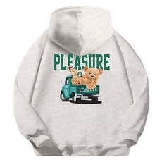 ILLUSO 男女通用 Pleasure 柔軟特級雙面棉連帽T恤