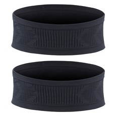 모나코올리브 뱃살슬림 초밀착 이너 러닝벨트, 블랙, 2개