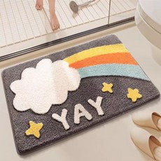Sonio Happy Day 廚房浴室布藝腳踏墊, 03 雲朵