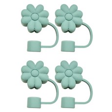 Linesmith 史丹利保溫杯通用杯飾花朵吸管蓋, 4個, 薄荷綠