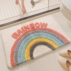 소니오 해피데이 주방 욕실 패브릭 발매트, 01 레인보우