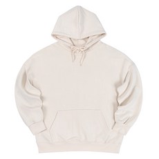 스타토리 남녀공용 탄탄 쭈리 오버핏 커플 무지 면 후드 티셔츠