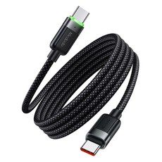 Mcdodo 麥多多 磁吸防纏繞C-C型PD高速充電線, 1個, 1.2m, 黑色