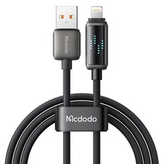 맥도도 다이내믹 8핀 고속충전 케이블, 1개, 블랙, 1.2m