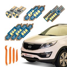CARTEM 車用Luna LED室內燈+拆卸工具全套組, 1套, KIA The New Sportage R (14年~15年08月)