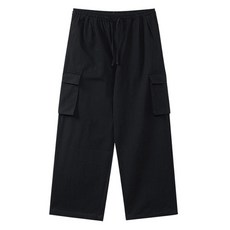 조군샵 남성용 편안한 와이드 핏 카고 면 팬츠 P6661
