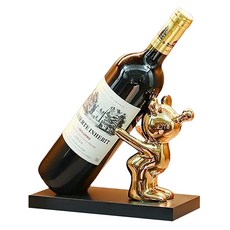 美國公路泡泡熊經典室內酒架RK2161, 金色, 1個