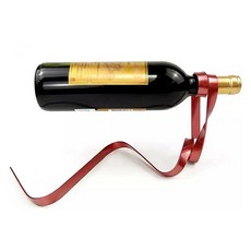 American Road 優雅鐵製緞帶設計紅酒架 RK2163, 紅色, 1個