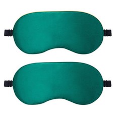 輕盈簡約貼合遮光眼罩 橄欖綠, 2個, 1入