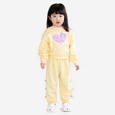 BOOMBOOMKIDS Merci Beaucoup 女童愛心蝴蝶結運動服上下褲裝套組 SS24A07