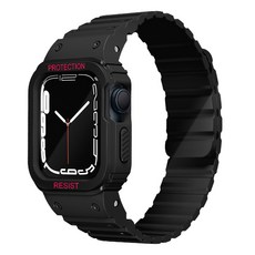 아이몰 애플워치 일체형 마그네틱 실리콘 스트랩, 블랙, 1개 가전디지털/스마트워치/밴드 반품 최저가 14,170원
