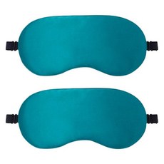 輕盈簡約貼合遮光眼罩 薄荷綠, 2個, 1入