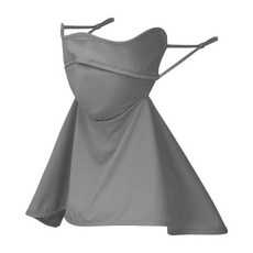 Lovroco 輕量長頸型高爾夫口罩, 1個, 炭灰色