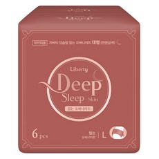 Liberty ORGANATURE Deep Sleep韓國產夜用褲型衛生棉, 1包, 6片, L(95~105cm)