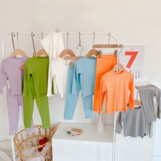 JOYMULTI 童款簡約純色長袖家居服 2件組