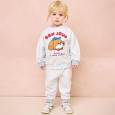 milkmile 兒童 Bonjour Puppy 上下裝套裝
