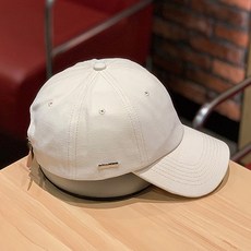 엘쏘 솔리드 라인 메탈 포인트 볼캡 모자