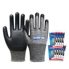 HANWOO Hit Grip 500 NBR 塗層工作手套, 10套, 單一顏色