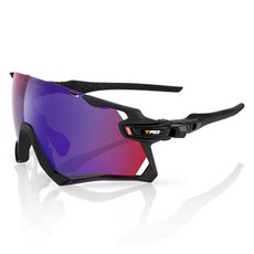 TAG 眼鏡 Raptor001 鏡面鏡片太陽眼鏡 RT1-M001-100, 1個, 消光黑(鏡框), 紅色(鏡片)