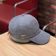 엘쏘 솔리드 라인 메탈 포인트 볼캡 모자