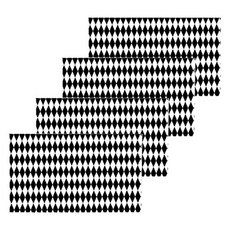 Market Pio 廚房鑽石圖案免洗桌布 Type 2, 4個, 1入