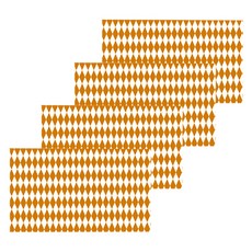 Market Pio 廚房鑽石圖案一次性桌巾 Type 9, 4個, 1入