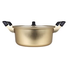 PIATTO 附蓋雙耳黃鋁鍋, 黃色, 1個, 24cm