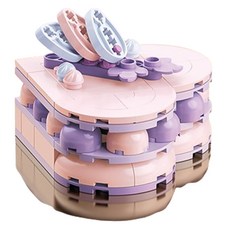 자키 호환블럭 하트 포도 케이크 JK5626, 혼합색상, 1개