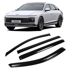 Lead home 燻黑車用晴雨窗4件組, Grandeur GN7, 透明黑