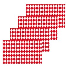 Market Pio 廚房鑽石圖案一次性桌巾 類型3, 4個, 1入