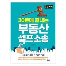 30분에 끝내는 부동산 셀프소송 큰글자책, 북오션, 구민수