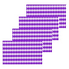 Market Pio 廚房鑽石圖案一次性桌布 Type 6, 4個, 1入