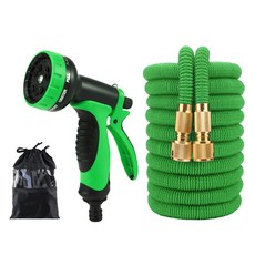 Kitchen ire 高壓多功能噴射金屬魔術水管 + 10功能高壓噴槍套組, 混合顏色, 1個