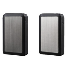 레투스토 편리한 슬라이딩 다용도 휴대용 담배 케이스 일반형, 블랙 + 실버, 2개