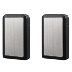 레투스토 편리한 슬라이딩 다용도 휴대용 담배 케이스 일반형, 실버, 2개