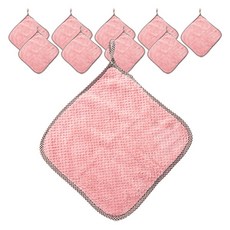 PEONIST 快速吸收抹布, 粉紅色, 10個