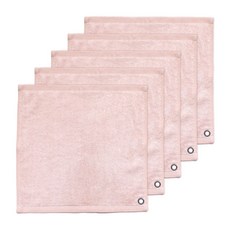 SOFT TOUCH 多功能半竹纖維擦手巾, 粉紅色, 5個