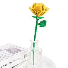 DIY花朵積木製作套組, 1個, 陽光玫瑰