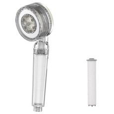 OHELLA 7色LED濾光蓮蓬頭+2個濾光片套裝, 白色, 1組