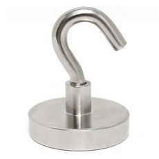 釹磁鐵掛鉤 48mm TJ10T, 銀色, 1個
