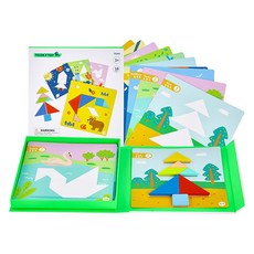 TOOKY TOY 拓客 幼兒磁性七巧板 642, 混色, 1個