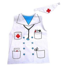 Kes.B 醫生角色扮演背心服裝, 1個, 混合顏色