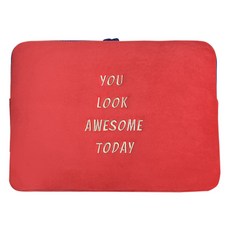 위니즈 레터 패션 태블릿 파우치 WZFLP, 레드(WZFLP121-LR15), 1개