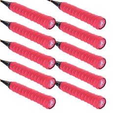 G&Y Sim Cushion 羽球拍握把帶, 紅色, 10個