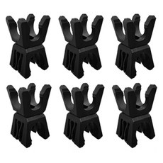 no1nice 多功能夾, 6個, 黑色