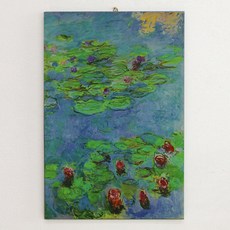 名畫室內裝飾畫框 莫內 睡蓮 kisn092, 黑色