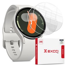 엑씨 9H 고강도 풀커버 강화유리 스마트워치 액정보호필름 3p 세트, 투명