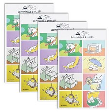 랑캣몰 러블리키티 리무버블 스티커 2p 세트, 혼합색상, 2세트