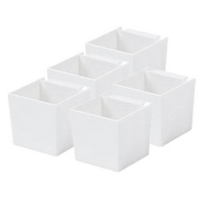 KEYMING 冰箱磁鐵收納盒, 白色, 5個